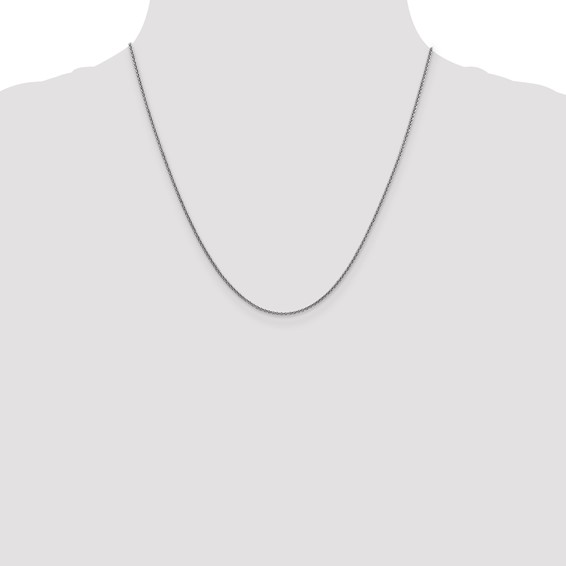 Leslie's 14K White Gold 1.6mm Round Cable Chain