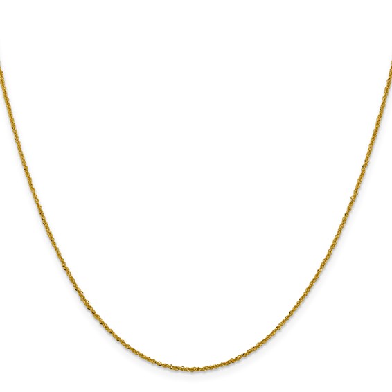 Leslie's 14K 1mm Sparkle Singapore Chain