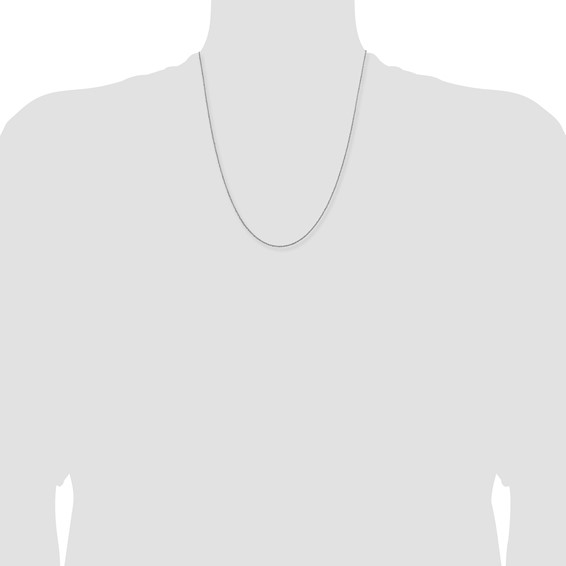 Leslie's 14K White Gold 1mm Sparkle Singapore Chain