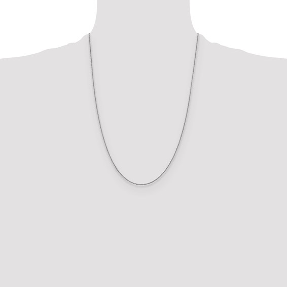 Leslie's 14K White Gold 1mm Sparkle Singapore Chain