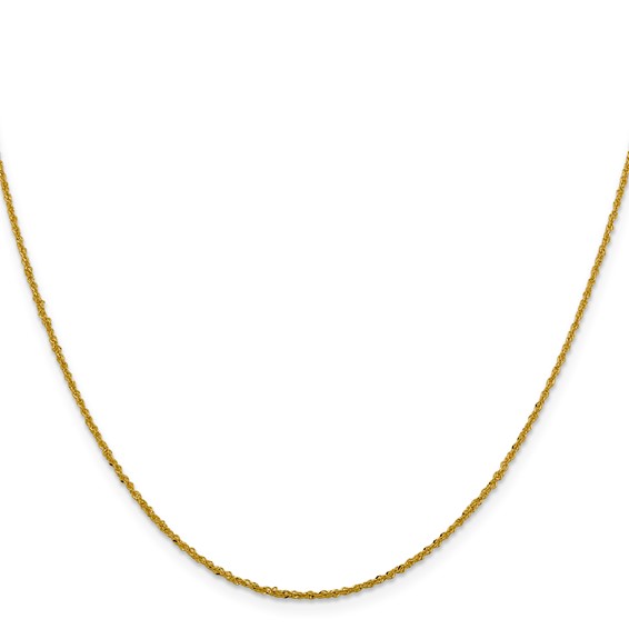 Leslie's 14K 1.3mm Sparkle Singapore Chain