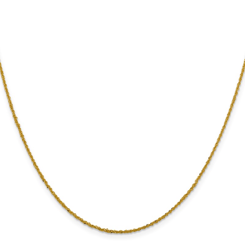 14K 1.3mm Sparkle Singapore Chain