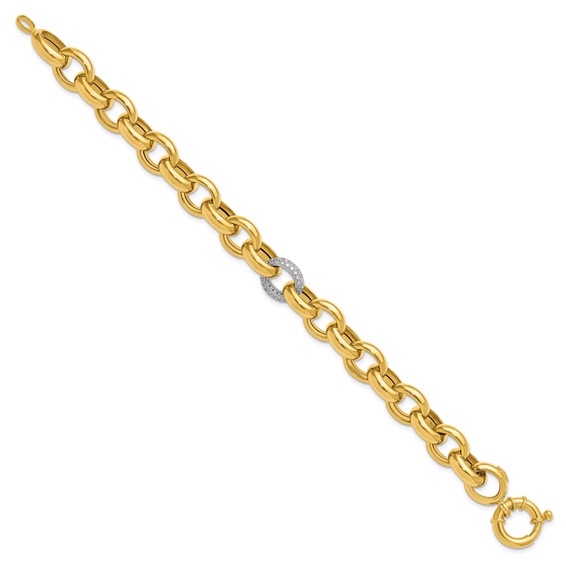 HERCO Gold Diamond Cable Bracelets