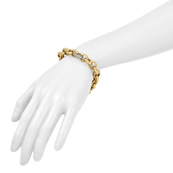 HERCO Gold Diamond Cable Bracelets