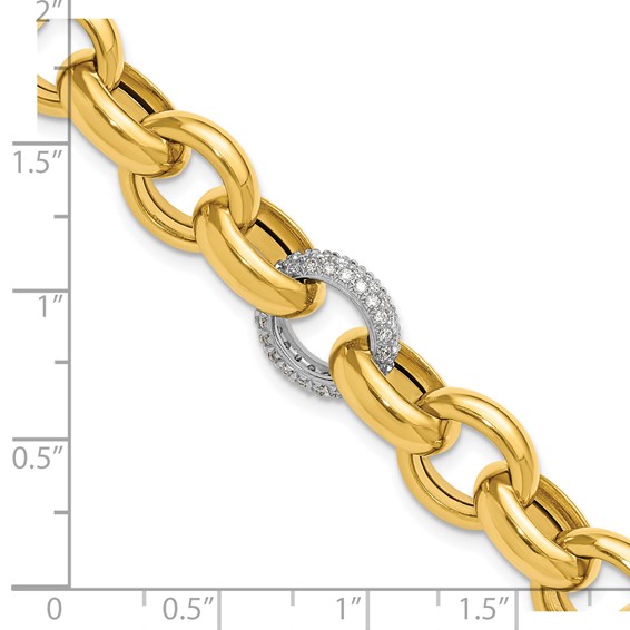 HERCO Gold Diamond Cable Bracelets