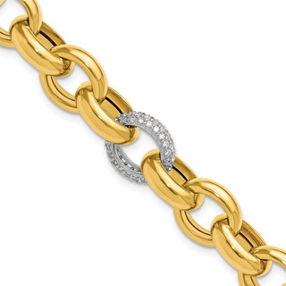 HERCO Gold Diamond Cable Bracelets