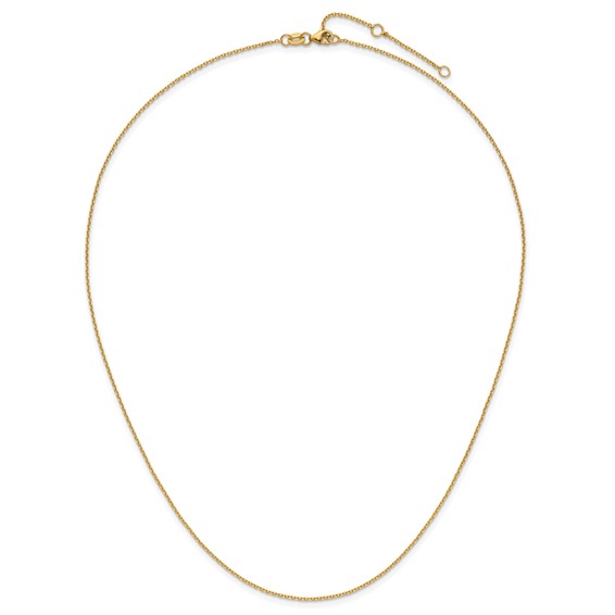 Herco Gold Adjustable Diamond-Cut Cable Chain