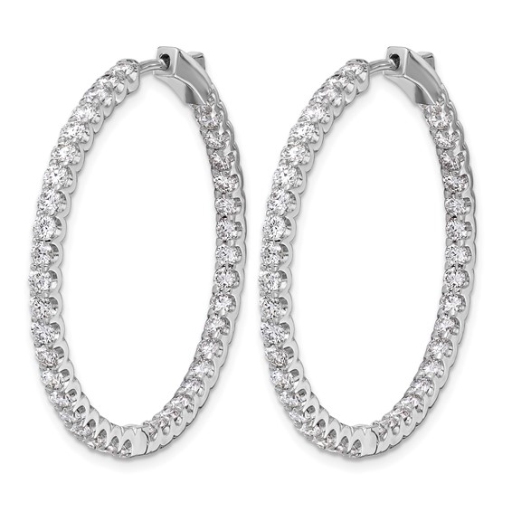 HERCO Gold 40mm Diamond Hoop Earrings