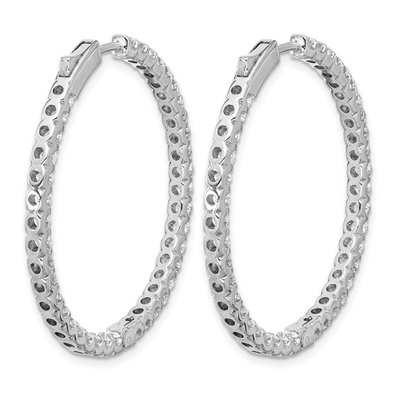 HERCO Gold 40mm Diamond Hoop Earrings
