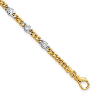 HERCO Gold Diamond Curb Link Bracelets