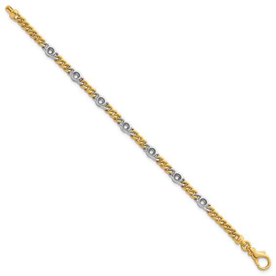 HERCO Gold Diamond Curb Link Bracelet Mountings