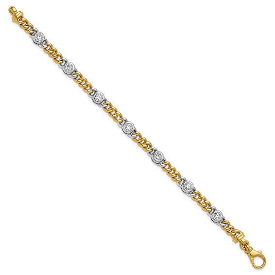HERCO Gold Diamond Curb Link Bracelets