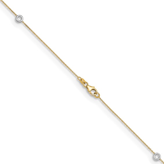 Herco 14K Two-tone Stations 18in Necklace Mounting