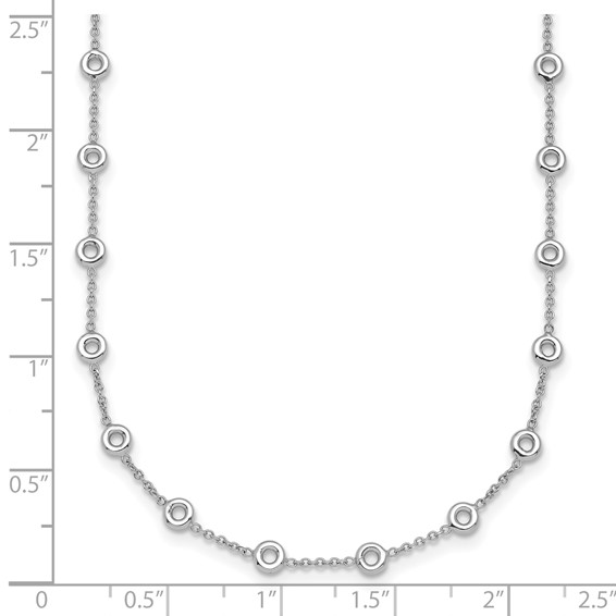 HERCO  Gold Diamond Stations Necklace Mountings