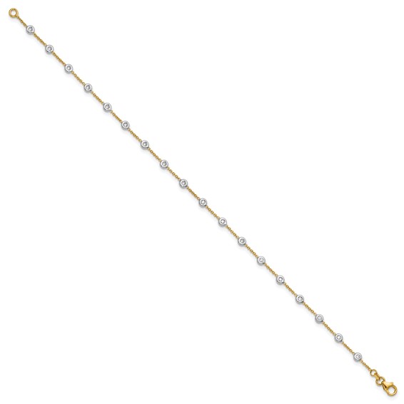 HERCO Gold Bracelets with Diamond Stations