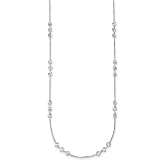 Herco 18K White Gold Circles 7.25in Bracelet Mounting