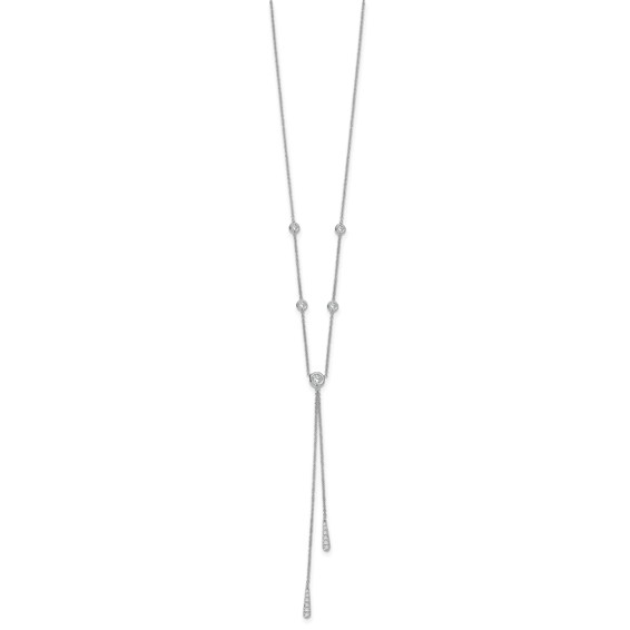 HERCO Gold Drop Necklaces with Diamond Stations