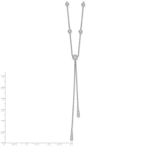 HERCO Gold Drop Necklaces with Diamond Stations