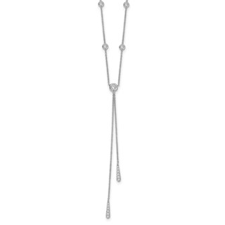 HERCO Gold Drop Necklaces with Diamond Stations