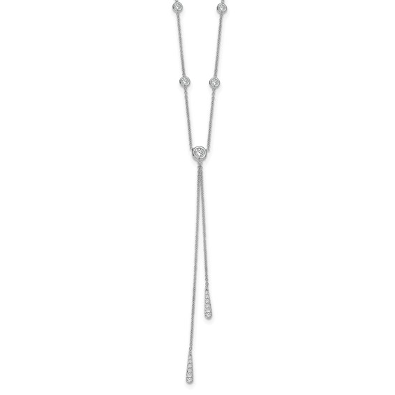 HERCO Gold Drop Necklaces with Diamond Stations