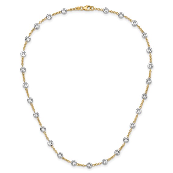 HERCO  Gold Diamond Stations Necklace Mountings