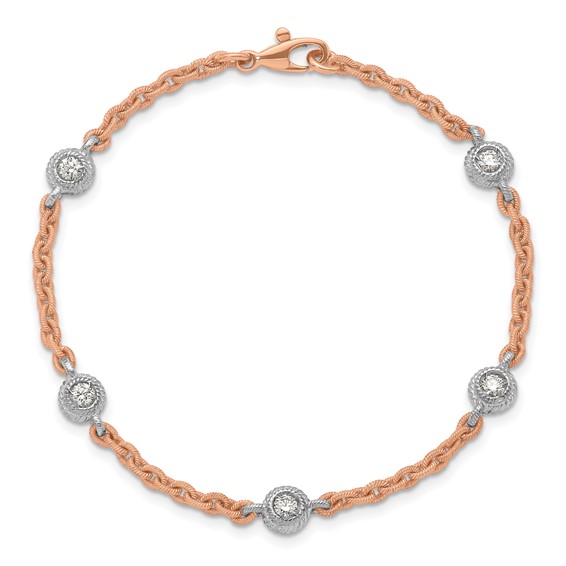 HERCO Gold Bracelets with 0.90 ctw Diamonds