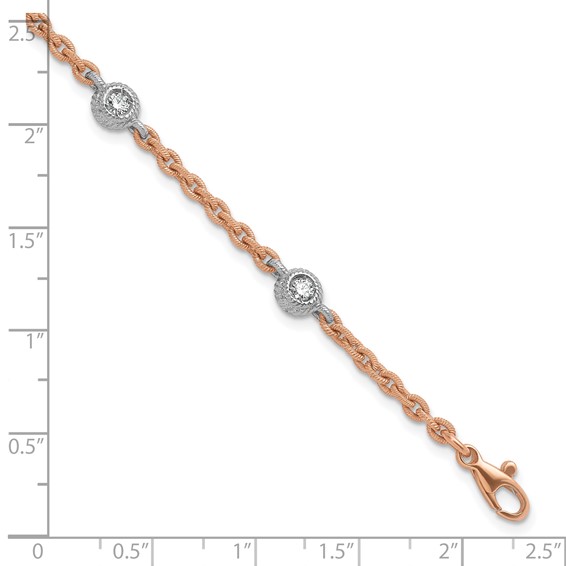 HERCO Gold Bracelets with 0.90 ctw Diamonds