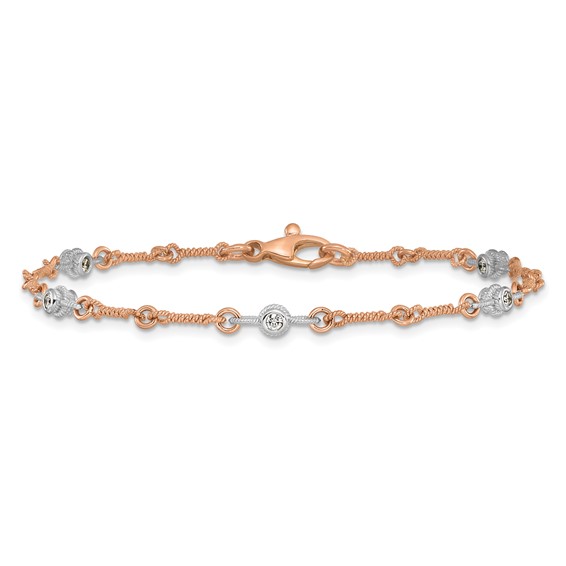 HERCO Gold Diamond Button Bracelets