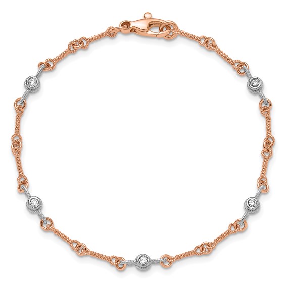 HERCO Gold Diamond Button Bracelets