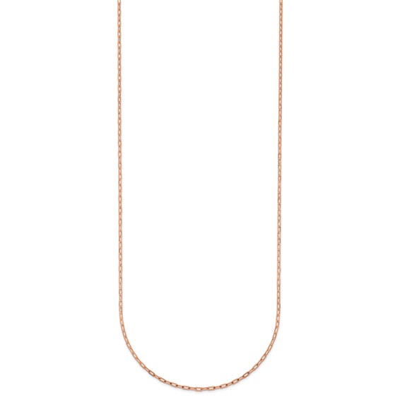 Herco Gold Solid Diamond-Cut Flat Oval Link Chain