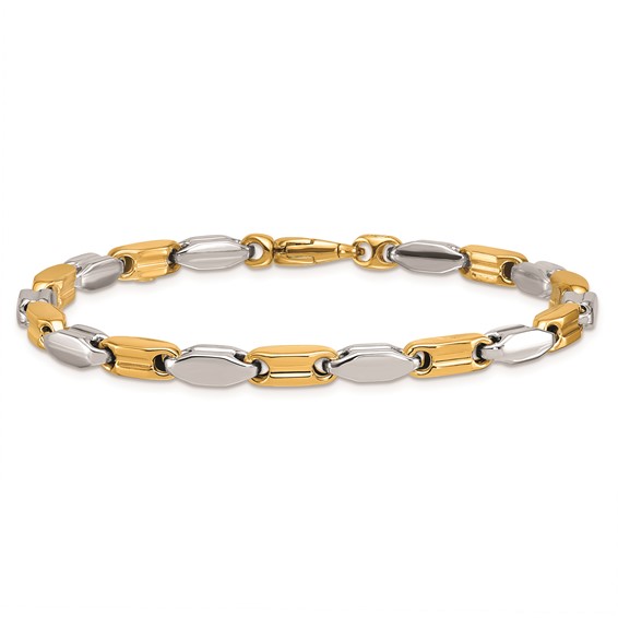 Herco 18K Two-tone Polished Fancy Link 8.25 inch Bracelet