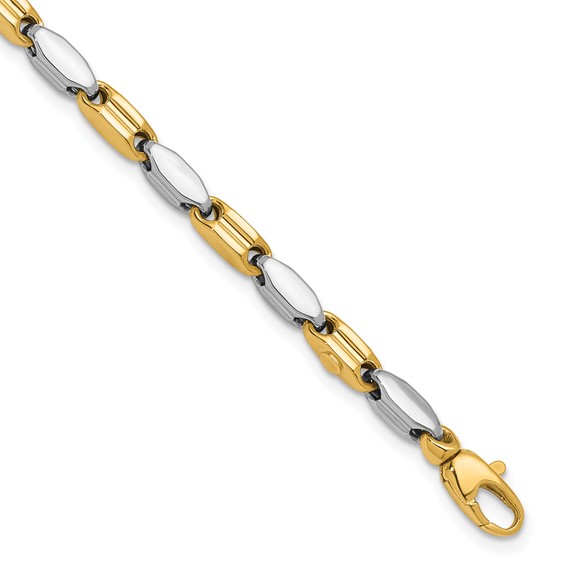 Herco 18K Two-tone Polished Fancy Link 8.25 inch Bracelet