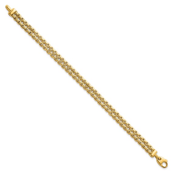 Herco 18K Polished Fancy 2-Strand Cable Link Bracelet