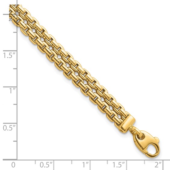 Herco 18K Polished Fancy 2-Strand Cable Link Bracelet