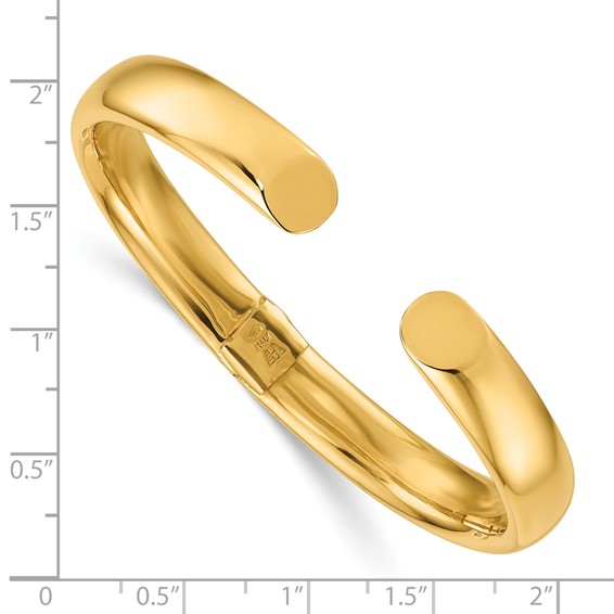 Herco 18K Polished Hinged Cuff Bangle