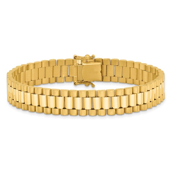 Herco 18K Polished and Satin Fancy Link Bracelet