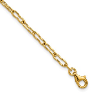 Herco 18K Polished Solid Fancy 3.0mm Link 7.25 Inch Bracelet