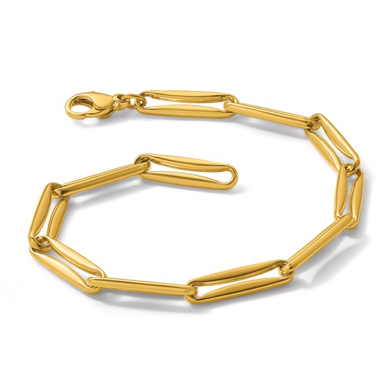 Herco 18K Polished 5.0mm Elongated Link 7.5 Inch Bracelet