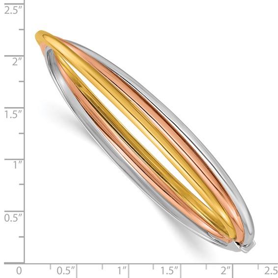 HERCO Gold Tri-Strand Bangles