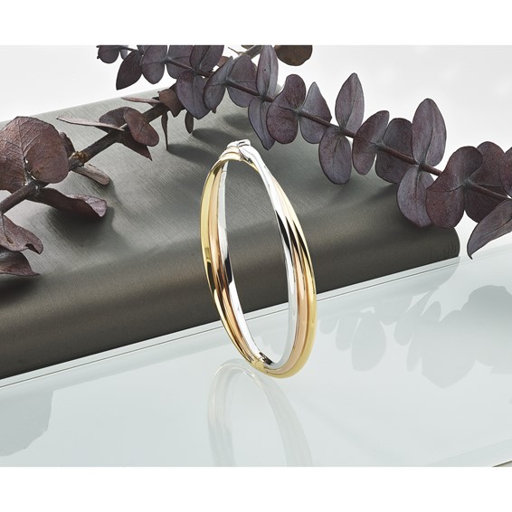 HERCO Gold Tri-Strand Bangles