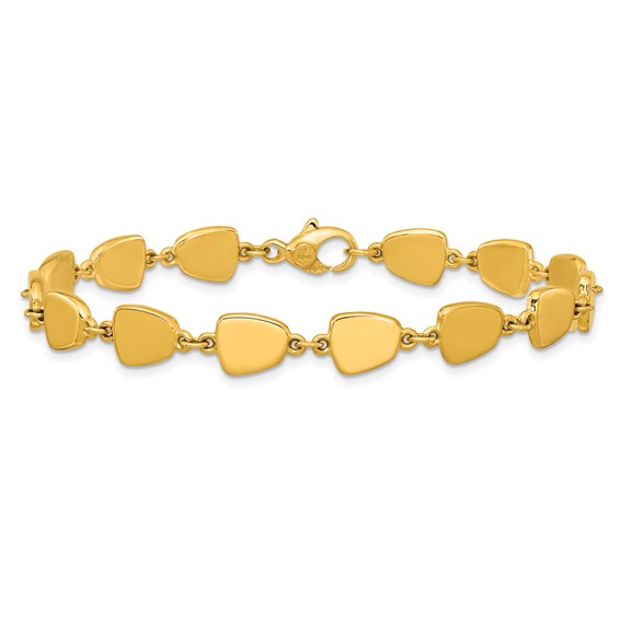 Herco 18K Polished Fancy Contemporary 7.5 Inch Bracelet