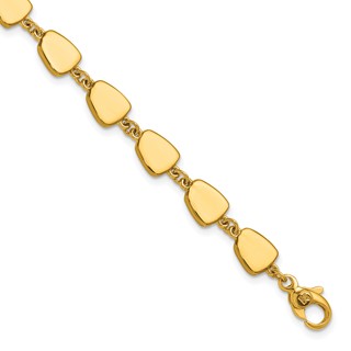Herco 18K Polished Fancy Contemporary 7.5 Inch Bracelet