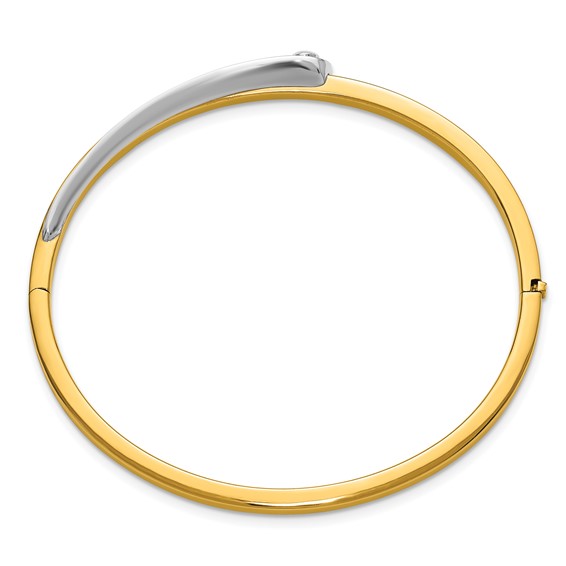 HERCO Gold Diamond Hinged Bangles