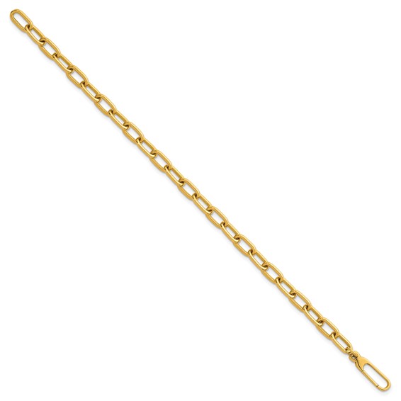 Herco 18K Polished 5mm Oval Link 7.25 Inch Bracelet