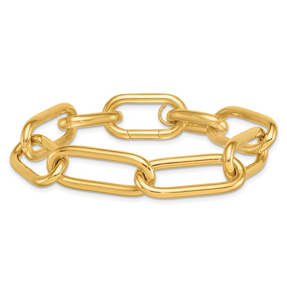 Herco 18K Polished 13mm Open Link 7.5 Inch Bracelet