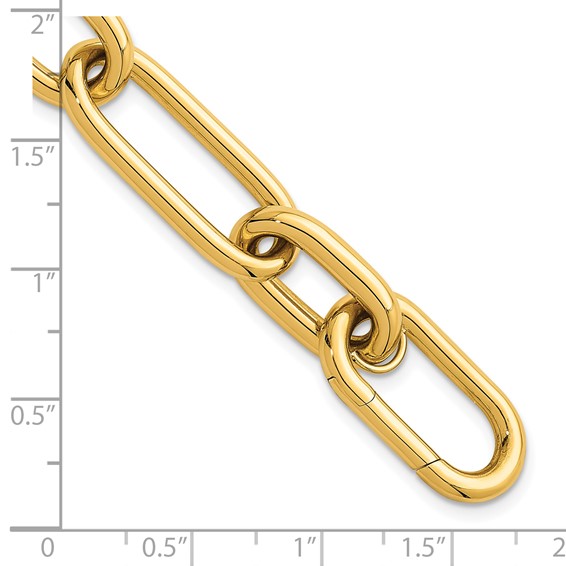 Herco 18K Polished 13mm Open Link 7.5 Inch Bracelet