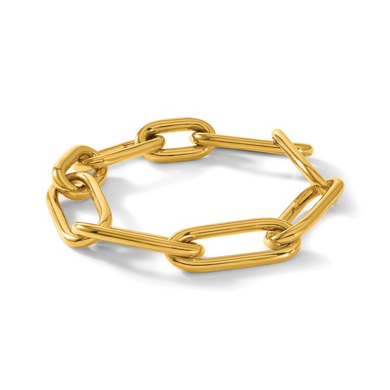 Herco 18K Polished 13mm Open Link 7.5 Inch Bracelet