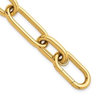 Herco 18K Polished 13mm Open Link 7.5 Inch Bracelet