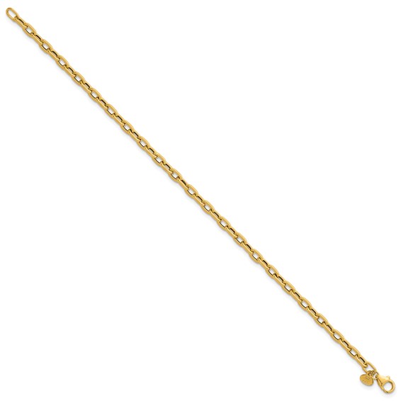 Herco 18k Polished Fancy Cable Link 7.5 Inch Bracelet