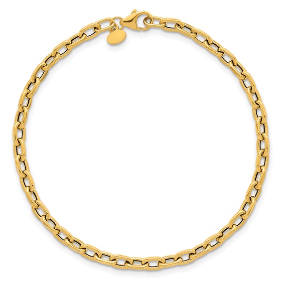 Herco 18k Polished Fancy Cable Link 7.5 Inch Bracelet